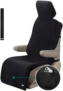 RELEDESA 1PC Housses de siège néoprène pour Chien et Enfant, Protection Siege Voiture imperméables Universel antidérapantes avec 3 Sangles à Boucle et Poche de Rangement Avant, pour SUV Vans Auto