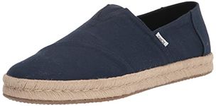 TOMS Navy Jute Wrap Espadrilles-UK 10