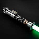 ARTSABERS Pro Dueling Lightsaber | Heavy-Duty Light Saber | FX Sword Aluminum Hilt Duel Blade | Motion Swing Rechargable Toy for Adults & Kids | 11 RBG Colors 9 Custom Sounds | Chrome Luke