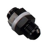 AC PERFORMANCE -10 an Aluminum Straight Fuel Cell Male Bulkhead Adapter Fitting Black