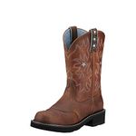 ARIAT Probaby Western Women's Round Toe Leather Riding Boot, Driftwood Brown, 6.5 UK