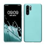 kwmobile Case Compatible with Huawei P30 Pro Case - Soft Slim Metallic TPU Silicone Cover - Metallic Mint Green