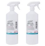 Lucemill 70% Rubbing alcohol | 2 x 1 Litre | Super Strength IPA Surface Sanitiser | 70% Isopropyl Alcohol | Clear Liquid | Comes with Trigger Spray