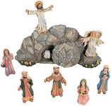 Fun Express Jesus Resurrection Set for Easter (8 Hand Painted Pieces) Home Decor and Christian Figurines