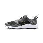 PUMA Men's Ignite Nxt Golf Shoes, Grey (Quiet Shade Team Gold Black 02), 8 UK