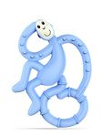 Matchstick Monkey, Antimicrobial Silicone Teether, Easy To Grip, BPA Free, 3 Months Old+, 10 cm, Light Blue Mini Monkey