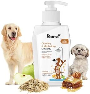 Petterati Dog Shampoo 400ml – Sulphate & Paraben Free - Oatmeal, Manuka Honey & Green Apple - for Golden Retrievers, Labradors, Shih Tzu, German Shepherds