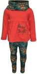 Unique Baby Girls Merry And Bright 3 Piece Christmas Legging Set (10, Reindeer)