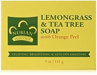 Nubian Heritage Soap Bar, Lemongrass and Tea Tree, 5 Ounce