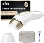 Braun IPL Long-Lasting Laser Hair Removal Device for Women & Men, Silk Expert Pro5 PL5157, Safe & Virtually Painless Alternative to Salon Laser Hair Removal, Full Body, with Venus Razor & Luxury Case