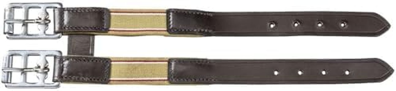 Tough 1 EquiRoyal Leather with Elastic Girth Extension, Brown