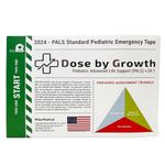 2024 Updated PALS Dose By Growth Pediatric Advanced Life Support Emergency Length-Based Tape with Broselow Compatible Color Zones Designed for Paramedics, Nurses & EMS Providers