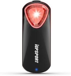 iGPSPORT SR30 Radar Bike Rear Light, 20H Battery Life, 150M Monitoring Distance, IPX7 Waterproof, Rechargeable Bicycle Cyle Back Tail Lights (Black)