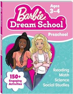 Barbie Dream School Preschool Workbook - Preschool Learning Activities for Math, Reading, Science & Social Studies | Educational Practice Book for Kids Ages 3-4