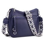 befen Navy Crossbody Bag for Women Genuine Leather Handbag for Ladies Small Shoulder Bag for Women Shopping