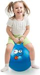 Yorten Sit and Bounce Rubber Bubble Hop Ball for Kids Hopper Jump Bounce Handle Ride-on Toy for Kids, Hopping Bouncing Jump Balls for Child 2 to 7 Year (Multi-Color) (Medium)