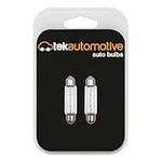 Tek Automotive 239 C5W Bulb Festoon Number Plate Bulb Interior Light 12V 5W S8.5D 11x38mm Car Bulbs - Twin Pack