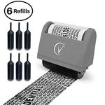 Vantamo Data Defender, Identity Theft Protection Roller Stamp Wide Kit, Including 6-Pack Refills - Confidential Roller Stamp, Address Blocker Security, Anti Theft and Privacy Safety - Classy Gray