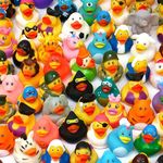 kawaiicrocodile Rubber Duck, Bath Toys, Assortment Mini Duckie Toys, Duck for Jeep, Kids, Party Favors, Beach, Pool, Birthday Party, Classroom Prizes (15-Pack)