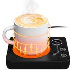 CEROBEAR Coffee Mug Warmer, Cup Warmer for Desk Home Office,Smart Mug Warmer with Gravity Sensor, 3 Temperature Settings (55℃/65℃/75℃), 4H Auto On/Off, Electric Beverage Warmer for Tea Coffee Milk