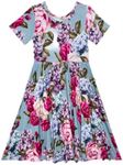 Posh Peanut Little Girls Dresses - Baby Clothes from Soft Viscose from Bamboo - Perfect Kids Summer Dress (Lacey, 3T-4T)