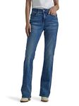 Lee Women's Petite Ultra Lux Comfort with Flex Motion Bootcut Jean, Indigo Facet, 8 Petite