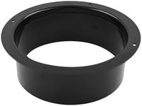 Air Vent Duct Connector Flange, TTZEZE ABS Straight Ventilation Pipe Plastic Air Duct Hose Connector for Heating Cooling Ventilation System HVAC Ducting Black 10''