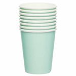 Amscan 9915403-211-66 - Pastel Blue Eco-Friendly Recyclable Paper Party Cups - 8 Pack