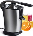 Electric Citrus Juicer Fruit Machines - Stainless Steal Electric Citrus Jucers Machine Fruit Squeezer Orange Lemon Lime Electric Citrus Juicers Extractor With Anti - Drip Citrus Press 300 Watt Motor