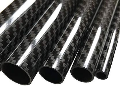 KARBXON - Carbon Fiber Tube - Black - 14mm X 12mm X 1000mm - Hollow Carbon Fiber rods - Glossy Carbon Tubes - Pure Carbon Fibre Tubes - Lightweight High Strength Carbon Fiber Shaft