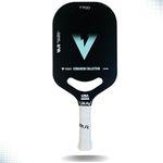 VAJR Pickleball Paddle | Vibranium Collection | AR 13-V2 | 13mm Thickness |18K Carbon-Fiber Spin tech | USA Pickleball Approved Paddle | Vector Edgeless Swift Swing | Blue, Gold | (Blue)