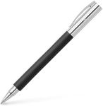 Faber-Castell Ambition Black Rollerball Pen, Precious Resin, (19-148110)