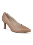 Inc.5 Women Chikoo Pointed-Toe Slim Heel Pumps Brown