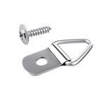 Frame Triangle Ring Hanger - Small D-Ring Picture Hanger with Screws - 100 Pack