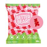 Better Bears | Low Sugar Vegan Gummy Bears Fruity Candy | No Sugar Alcohols & No Artificial Sweeteners | Pack of 12 x 50g Bags | Swedish Bear Flavour