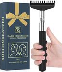 Fathers day Gift Ideas Extendable Large Robust Back Scratcher for Men Women. Practical Gifts for Men. Instant Itch Relief. Wide Head & Strong Telescope Back Scratcher for Women. Extendable upto 27inch