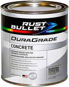 RUST BULLET - DuraGrade Concrete Floor Paint 1 Quart - High-Performance Concrete Paint - Easy to Apply Concrete Coating - Patio Paint Outdoor Concrete - Jet Black