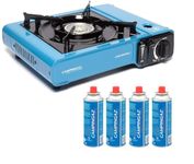 Campingaz Camp Bistro Portable Camping Stove with CP250 gas (Pack of 4) | Outdoor Butane Gas Stove with Carry Case for Camping, Trekking Visit the CAMPINGAZ Store