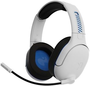 PDP AIRLITE PRO Wireless Power Stereo Gaming Headset with Noise Cancelling Microphone: Compatible with PS5/PS4/PS3 Console/PC, Comfortable Lightweight Headphones, Long Battery Life (Frost White)