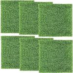 RUN.SE RUN.SE Artificial Grass Turf Tile, 6 Piece 12"x12" Interlocking Fake Grass Mat Deck Tile Synthetic Grass Turf Green Lawn Carpet for Indoor Outdoor Garden Patio Decor