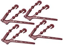 Mytee Products Lever Style Snap Binders 5/16" - 3/8" G70 Chain Binder 5400 Lbs Working Load Limit | Lever Chain Binders for Flatbed Truck Trailer (4 Pack)