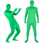 Andoer Photography Chromakey Green Suit Unisex Full Body Adult Green Bodysuit Stretch Costume for Vedio and Cosplay (170cm)