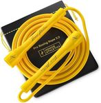 Honor Athletics | Pro Boxing Rope 3.0 | 5.3mm Jump Rope Indoor/Outdoor Adjustable For Boxing | Ultra-Durable, Non-Kinking TPU-PVC blend/Unbreakable Handles | Adjustable | (Yellow)