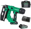 Metabo HPT 18V MultiVolt Brushless Pro 16-GA Straight Finish Nailer Kit, 16 Gauge Finish Nailer, Power Tool with 2.0Ah Lithium Ion Battery, 1" to 2-1/2" Nails, Powerful Brushless Motor, NT1865DSA