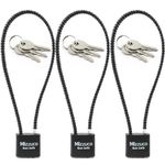 Cable Gun Locks with Keys Simple Operation Keyed Alike 15" Compatible with Pistols, Handguns, Rifles, and Shotguns, Home and Storage for Firearm Locking and Safety (3PCS)