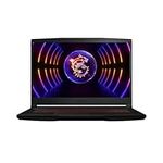 MSI Thin GF63 15 Inch FHD Gaming Laptop - (Intel Core i5-12450H, Nvidia GeForce RTX 2050, 16GB RAM, 512GB SSD, Windows 11 Home) - Black