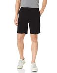 Jack Nicklaus Men's Flat Front Solid Active Flex Short with Media Pocket, Caviar, 30