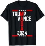 Classic Trump Vance 2024 Retro Stripe Trump JD Vance MAGA T-Shirt