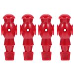 Homoyoyo Foosball Balls Replacement 4pcs Foosball Man Statue Table Guys Figurine Robbot Man Soccer Games Player Mini Doll Figure Football Machine Accessories Replacement Parts Red Foosball