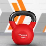 METIS Neoprene Kettlebells [4-28kg] | Exercise Equipment For Home Training & Gym Fitness – Heavy Lifting Kettlebell Weights | Cast Iron Kettlebell (28kg)